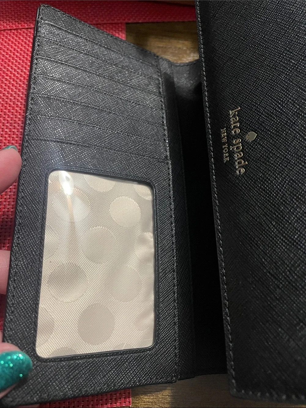 kate spade Glitter Wrap Folio Phone Case in Multi-Color and Black